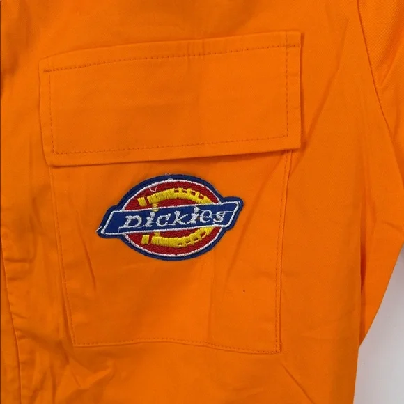 Dickies Bright Orange Short Sleeve Jumpsuit Size Large - Picture 2 of 7